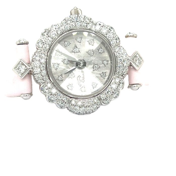 Watch in 18k white gold and brilliant-cut natural diamonds - image 2